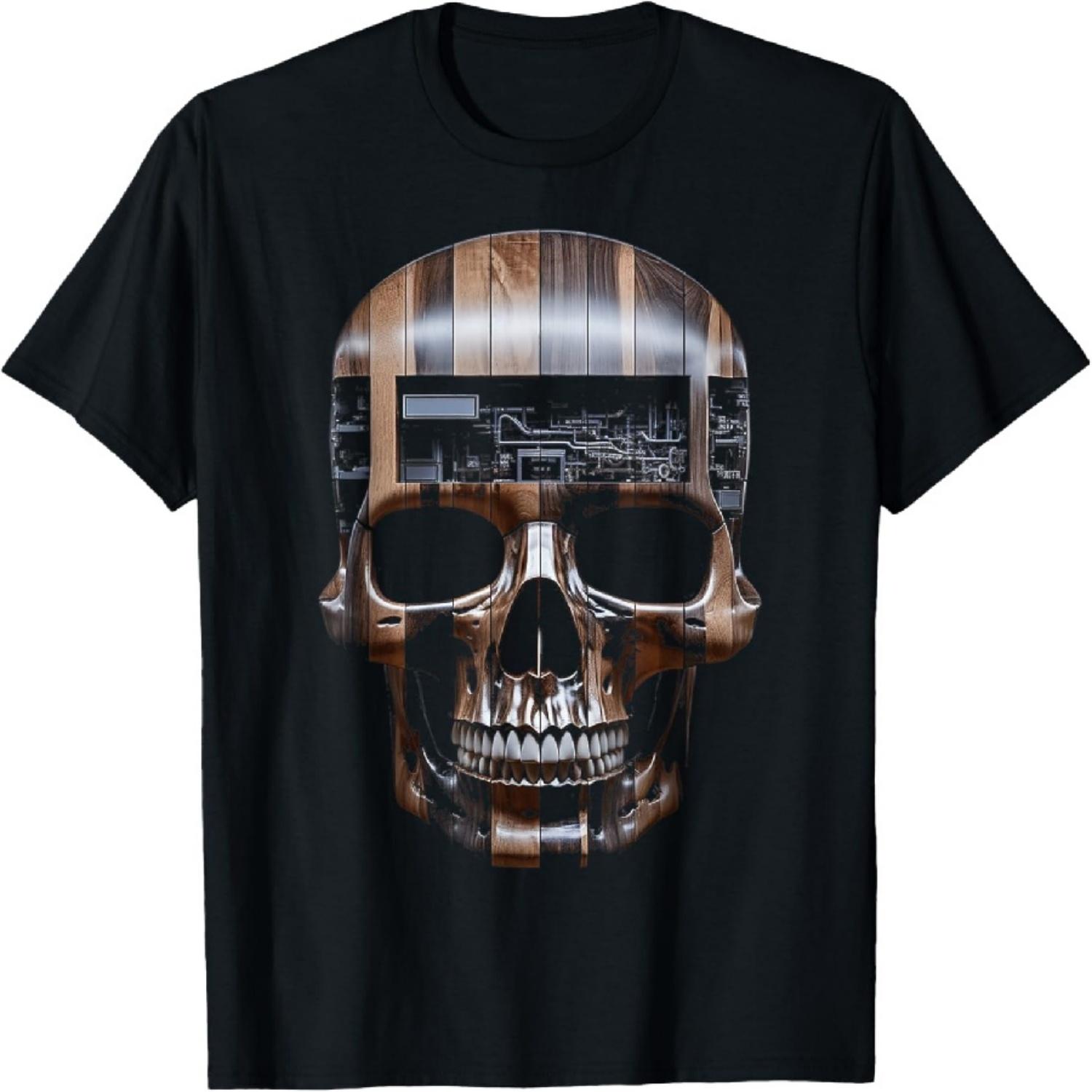 

Skull Architecture Art Graphic House Motif Skull T-Shirt XXXXXL чорний