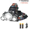 T6 Powerful Headlamp Rechargeable Led Headlight 90° Adjustable Torch Outdoor Fishing Hunting Camping Portable Flashlight Lantern