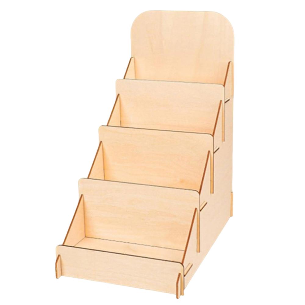 Detachable Wooden Greeting Card Display Stand Brochure Photo Display Rack  Birthday Card Display