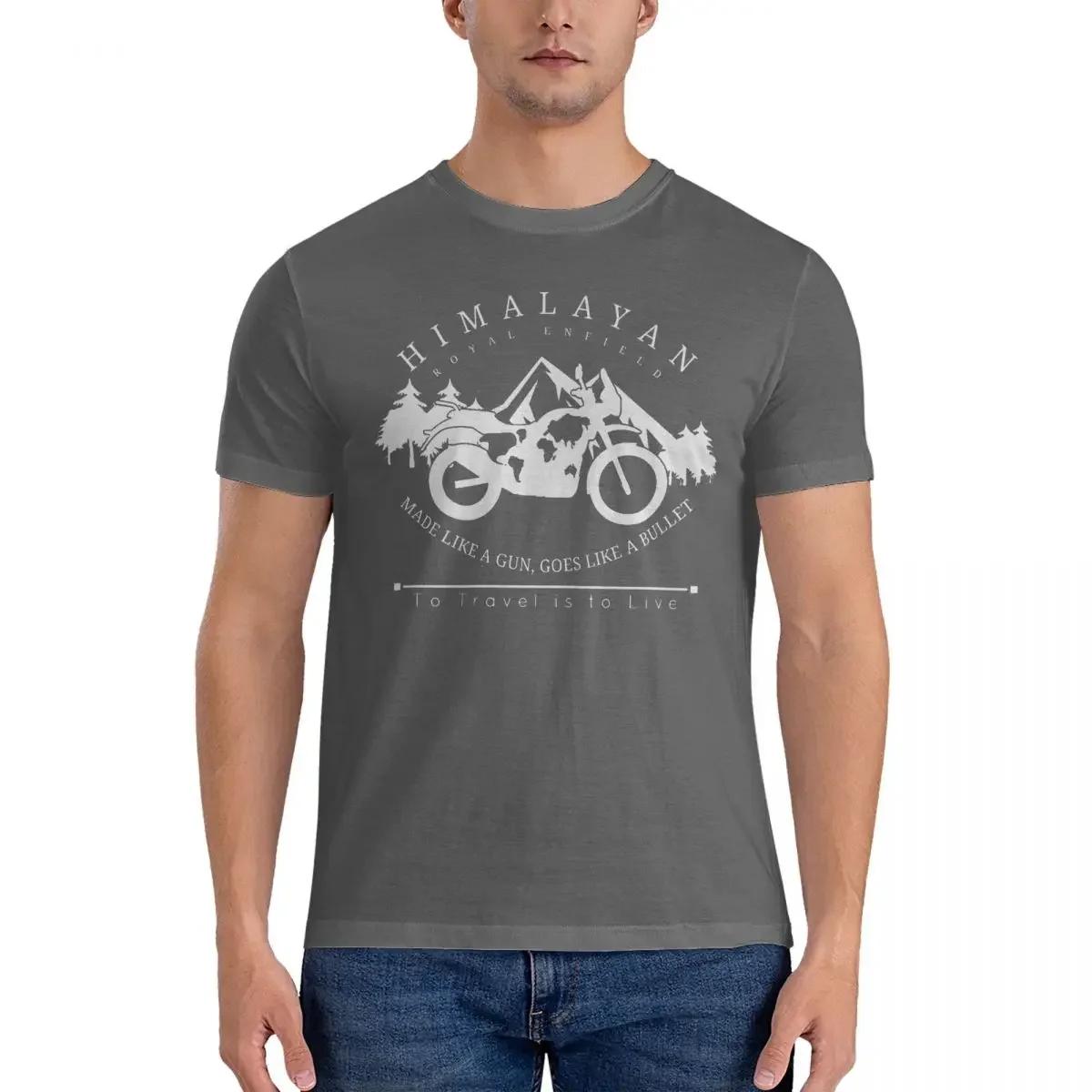 

Mens HIMALAYAN Designs By FASHION THERAPY T Shirt RRoyal Enfield Pure Cotton Clothing Awesome Comfortable Short Sleeve O Neck XL