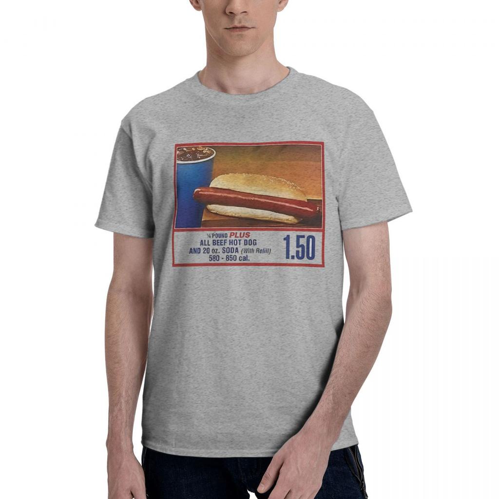 Costco Hot Dog 100 Cotton Casual Breathable Confortable Cute Mens TShirts Mens Shirt