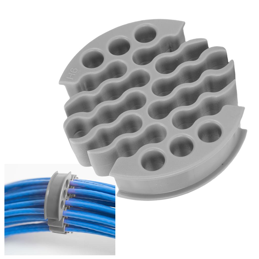 Wire Comb 0.3in Hole Diameter Anti Entanglement Cable Management Organizing Tool for 30 Cables