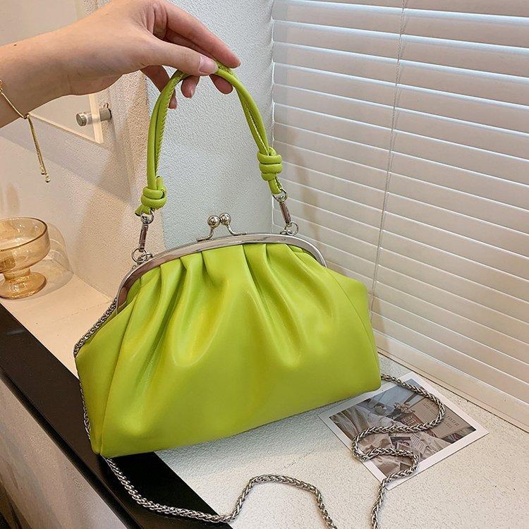 2025 new trendy fashion small bag women's bag summer street messenger bag niche chain single shoulder underarm cloud bag