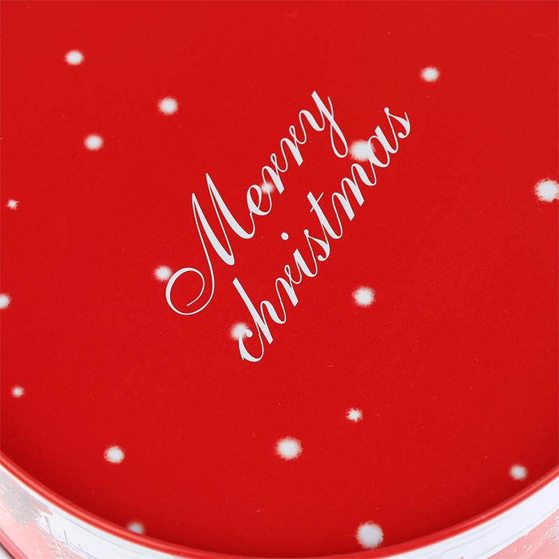 Christmas Tinplate Candy Box Santa Claus Tin Reusable Chocolate Storage Case For Gift Storage Home Cookie Packaging Box