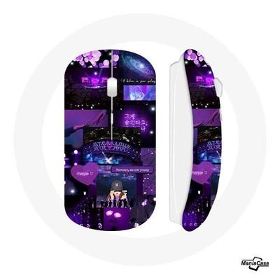Wireless Mouse - BTS - Bangtan ARMY - Purple - USB Wifi - Optical