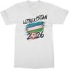 Tutiinca Oezbekistan Geïnspireerde Voetbal Grafiek - 2026 Wereld Fans Unisex T-shirt