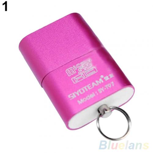 Новый портативный мини USB 2 0 TF T флэш-накопитель адаптер для чтения карт памяти розы красного