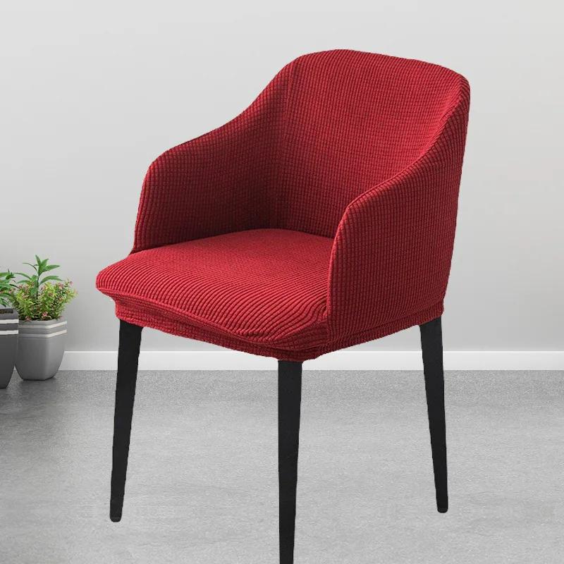 Polar Fleece Armchair Cover Wingback King Back Chair Cover Hotel And Home Party Banquet Seat Cover Home 1/2/4/6PCS