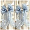 French Bow Curtain Tie, Pink and Blue Gauze Curtain Decoration, Ribbon, Living Room, Bedroom, Princess Style, Tie Rope, Wedding Decoration
