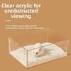 Anti-spill Hamster Sand Bath Container Transparent Small Pet Bath Container  Small Pet Supplies