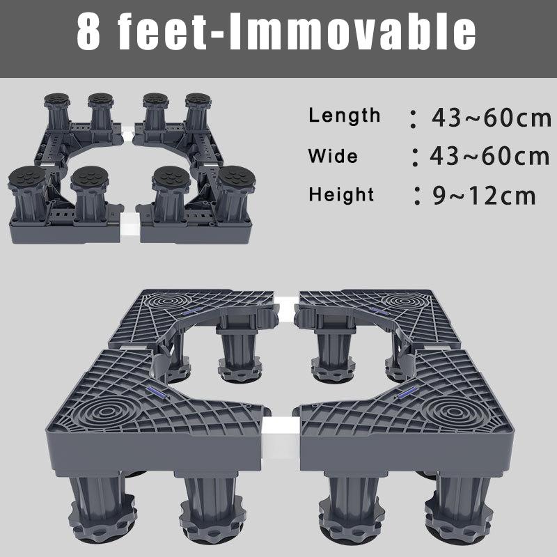 Washing Machine Stand Furniture Movable Base Fridge Holder Washing Machine Adjustable Bracket Wheels Refrigerator Raised