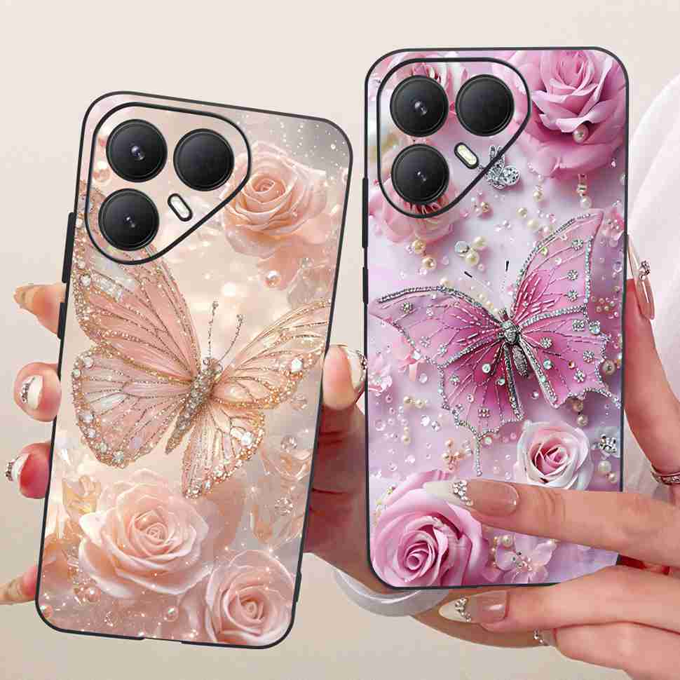 For Tecno Pova 7 Ultra 5G LJ9 Case Cartoon Cat Tiger Silicone TPU Black Cover For Tecno Pova 7Ultra 5G 6.67" Phone Cases Fundas