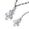 Rhinestones Bridal Back Chain Necklace Long Drop for Women Bride Ladies Body Chain Wedding Dress Body Jewelry Accessory