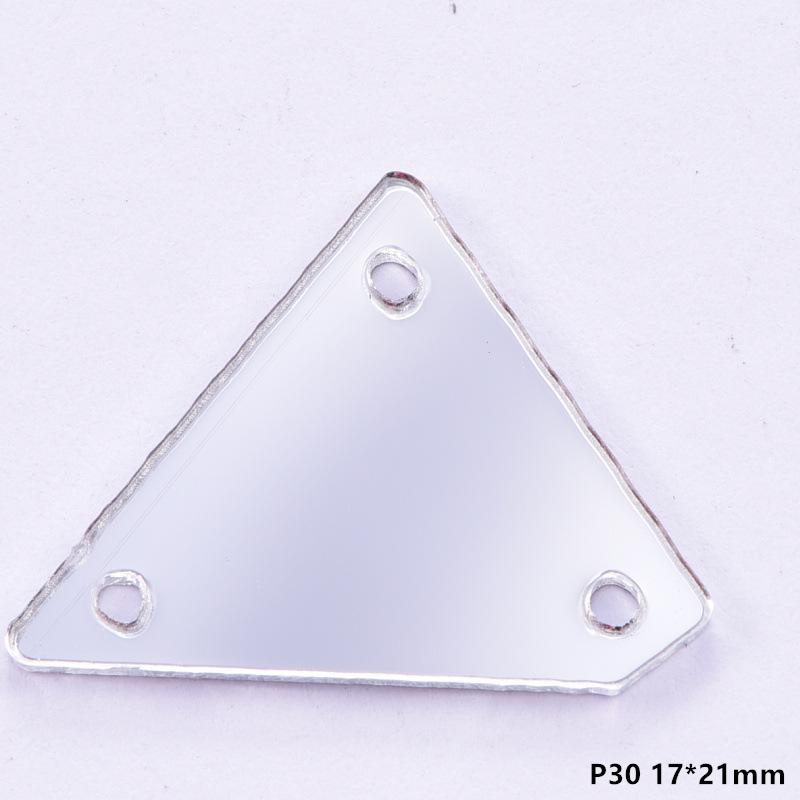 Acrylic Hand Seam Drill, Flat Bottom Special-Shaped Mirror Diy Clothing Decoration Jewelry Mirror Accessories Seam Drill