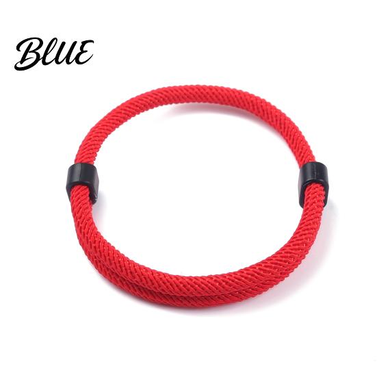 Adjustable Sports Bracelet Men Rope Braided Casual Solid Nylon Color