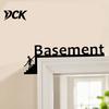 Home Decor Accents Funny Bathroom Door Sign, Thinking Room Metal Wall Art with Humorous Quotes, Self-Adhesive Office Plaque Toilet Sign for Restroom,