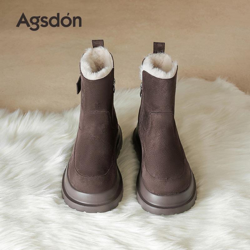 thick-soled snow boots women's new winter velvet Martin boots short cotton shoes retro boots