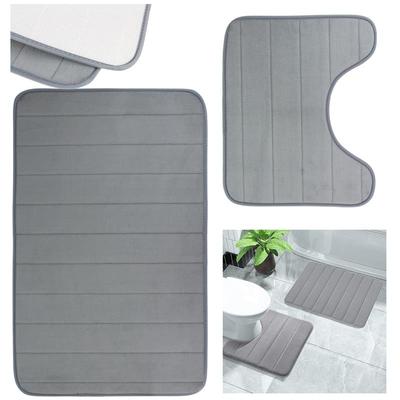 Set of 2 Bathroom Rugs Anti-Slip Rugs