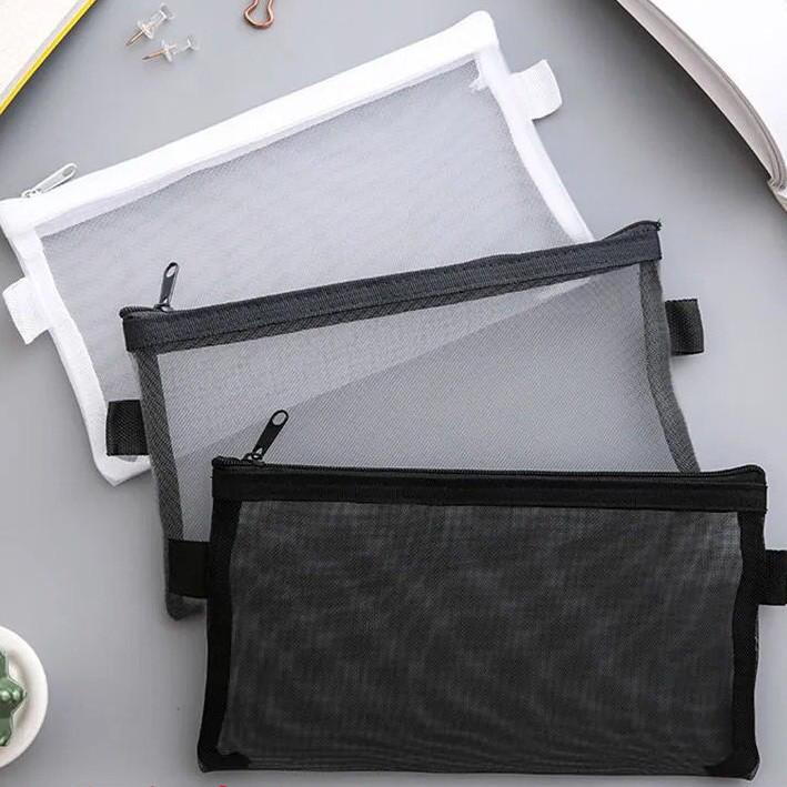 Large Capacity Custom Transparent Mesh Pencil Case with Logo