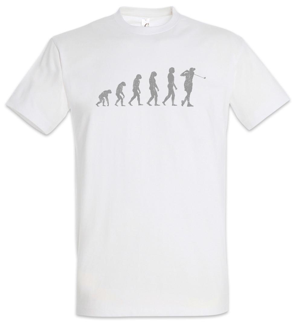 Golf Evolution T-Shirt Charles Human Darwin Player Sports Training Sport Fun S
