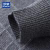 ROMON Men's 100% Cashmere Mock Neck Thick Warm Sweater