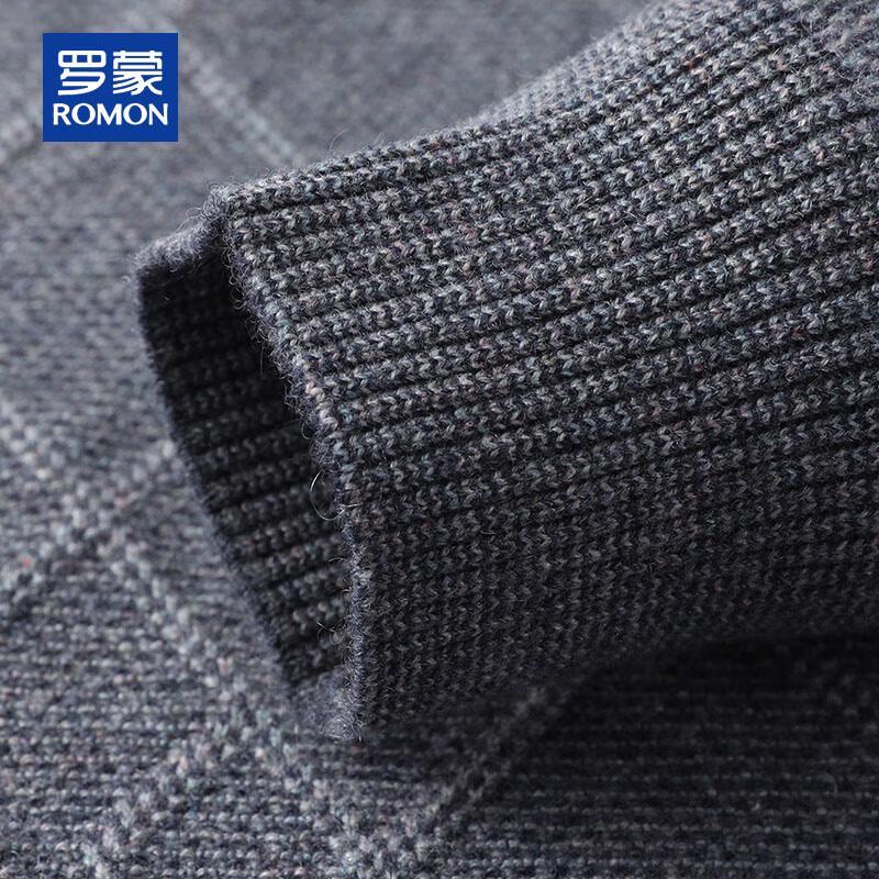 ROMON Men's 100% Cashmere Mock Neck Thick Warm Sweater