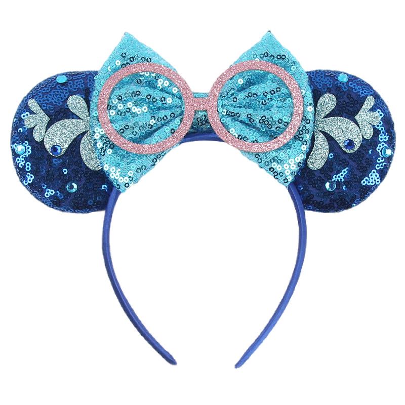 Nieuwste Mickey Mouse Oren Hoofdband Kid Adult Festival Party Pailletten Strik Haarband Vrouwen Baby Girl Party Haar Accessoires