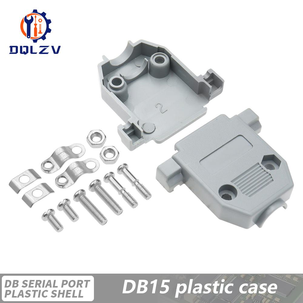 DB15 DB25 DB9 DB37 Parallel Serial Port Fmale/Male Solder Connector+Plastic Assemble Shell Cover 37 9 15PIN VGA Adapter