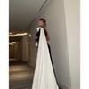 Fall Winter Sexy Floral Flowy Wrap Evening Gown for Women, European American Style Party Formal Dress for Crossborder