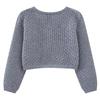 Round Neck Hollow Baby and Toddler One Button Shawl Coat Thin Style Girls Knitted Cardigan Coat