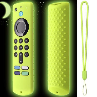 Soft Silicone Remote Protective Case Luminous Replacement Controller Sleeve With Lanyard For All-new Amazon Fire TV Stick 4K