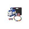 Vacuum Pump with Gauges AC Refrigerant HVAC Refrigeration Vacuum Packing Air Condition Automobile Maintenance 1.8-4.8CFM
