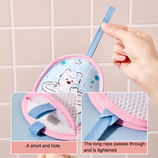 Bath Loofah Sponge Soft Absorbent Kids Bath Scrubber Cute Exfoliating Scrubber Shower Loofa Sponge for Boys Girls
