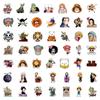 10/50Pcs One Piece Anime Stickers Cartoon Luffy Zoro Chopper Decals Waterproof DIY Notebook Motorcycle Skateboard Phone Helmet