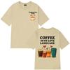 Funny Cappuccino Club Coffee Lover Gift Unisex T Shirt Summer Loose Casual Cotton Tshirt Harajuku Streetwear Man Women Tshirts