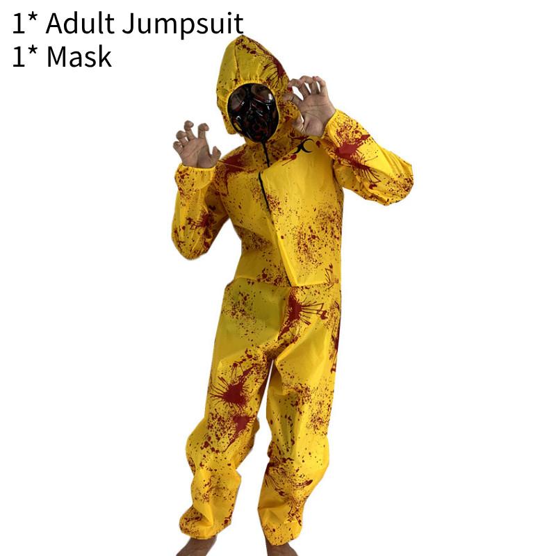 Ond Halloween Resident Cosplay Beskyttelsesdrakt Hodeplagg Gassmaske Voksne Barn