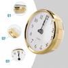Plastic+electroplating Clock Insert Transparent Cover With Gold Rim