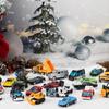 JOYFY 2025 Christmas Advent Calendar 24 Days Countdown Calendar Diecast Cars Set Christmas Vehicles Toys for Boys Kids Xmas Gift