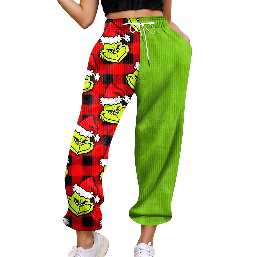 Women's Casual Pants High-waisted Belted Jogging Pants With Pockets