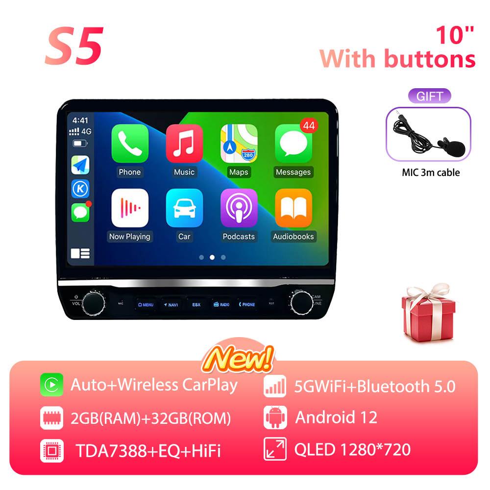 Two Buttons Android Car Multimedia For Mazda CX9 2006-2016 New 10" CarPlay Stereo GPS Navigation Multimedia Player Head Unit