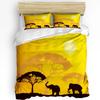 Elephant Nursery Decor Bedding Set For Bedroom Bed Home Cute Elephants Holding Heart Shape Duvet Cover Quilt Cover Pillowcase