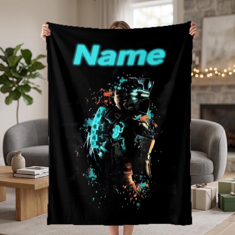 Dead Space Custom Flannel Blankets Soft Warm Cozy Throws for Home Decor Holiday Gifts