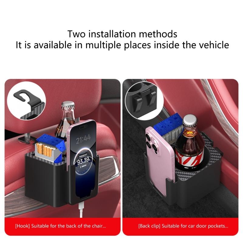 Fahrzeug Getränkehalter Aufbewahrungsbox Getränkehalter Sicher Nicht Umkippend Platzsparend Auto Zubehör für Kaffeetassen Dosen Snacks