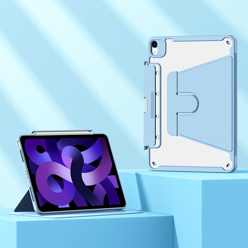 Built-In Drawer Pencil Holder Rotating Cover Case for iPad Air 4 Air 5 and for iPad Pro 11 Inch 2018 2020 Covers
