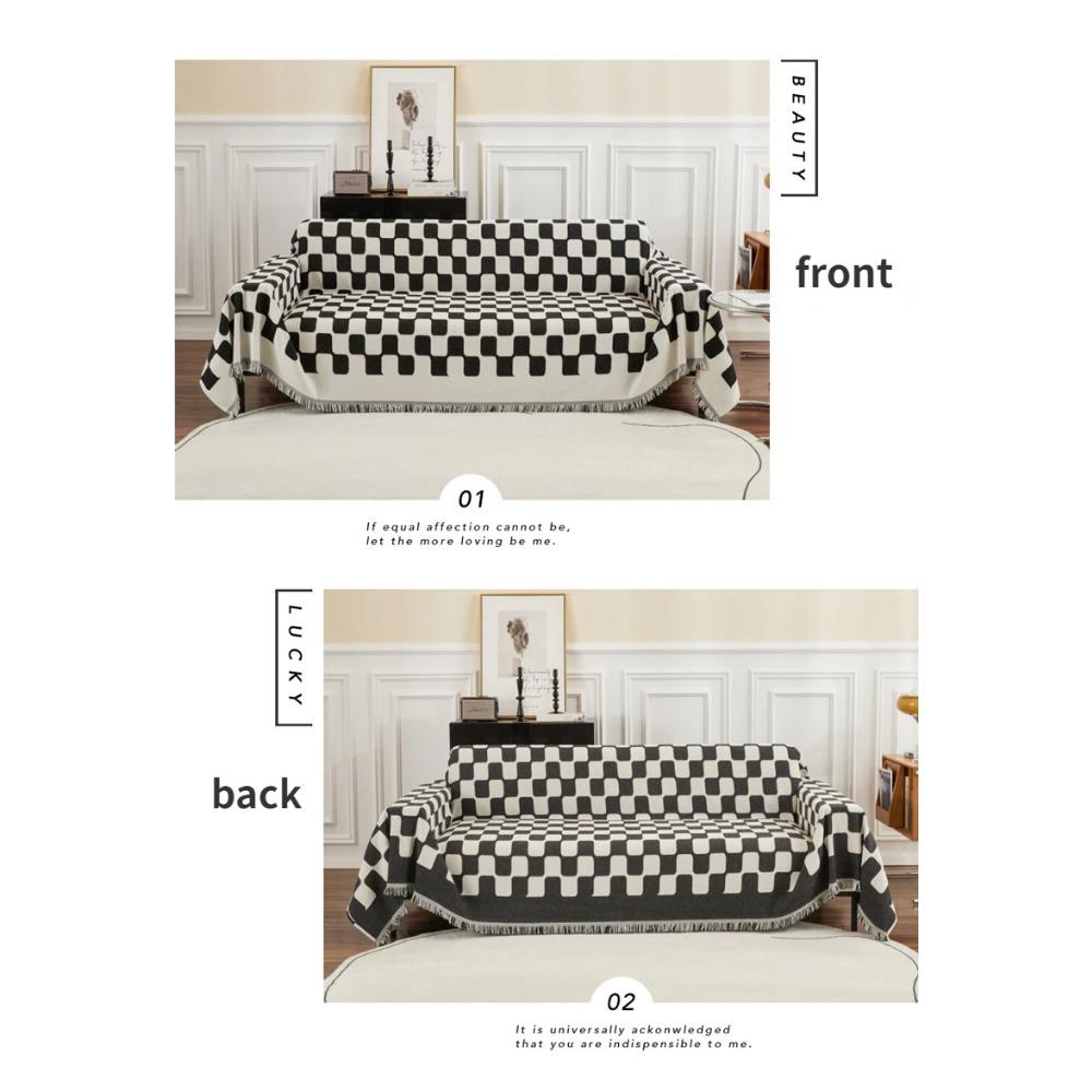 Modern Simple Chenille Sofa Cover Anti-cat Scratch Universal Four Seasons Sofa Towel Ins Style Blanket