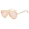 Trendy Large Frame Frog-Shaped Sunglasses: European and American Style