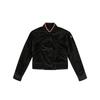 Onoff Women S Cropped Velour Jacket Of1103lb Black