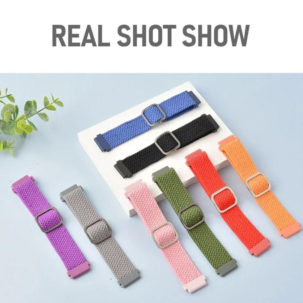 Nylon Strap for Haylou Watch 4 4S S6 S8 R8 RS5 RS4 Plus Max, Watchband for Haylou Solar 5 Ultra/IRON N1 Neo LS12 LS11 Breathable Bracelet