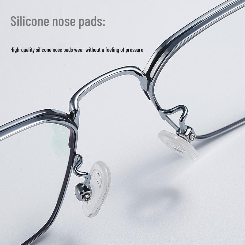Premium Photochromic Progressive Multifocal Reading Glasses with Anti-Blue Light, UV Protection, and Pure Titanium Frames