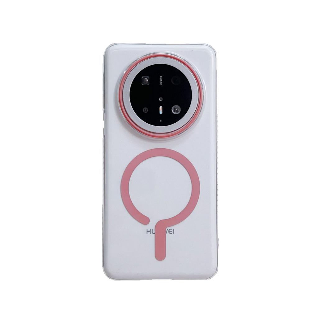 Applicable to Huawei Mate70Pro high-transparency mobile phone case P70ultra question mark strong magnetic suction Honor 300 protective case